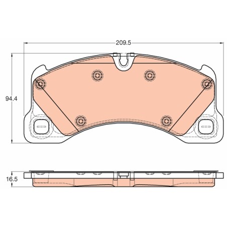Plaquettes De Frein Avant Pour VW Touareg Porsche Cayenne Panamera