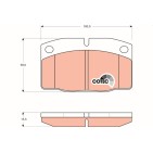 Plaquettes De Frein Avant Pour Opel Bedford Lotus Vauxhall 1605788 90398759