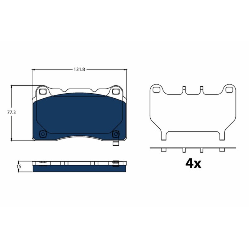 Plaquettes De Frein Avant Pour Tesla Model S X 105506600B 1068330-00-C