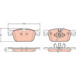 Plaquettes De Frein Avant Pour Volvo S60 III S90 II V60 V90 XC60 31423652