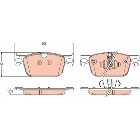 Plaquettes De Frein Avant Pour Volvo S60 III S90 II V60 V90 XC60 31423652