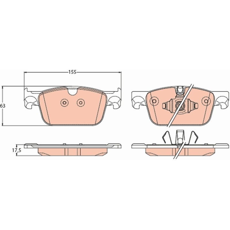 Plaquettes De Frein Avant Pour Volvo S60 III S90 II V60 V90 XC60 31423652