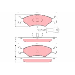 Plaquettes De Frein Avant Pour Ford Escort III IV Fiesta KA Orion I II 5018900