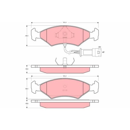 Plaquettes De Frein Avant Pour Ford Escort III IV Fiesta KA Orion I II 5018900