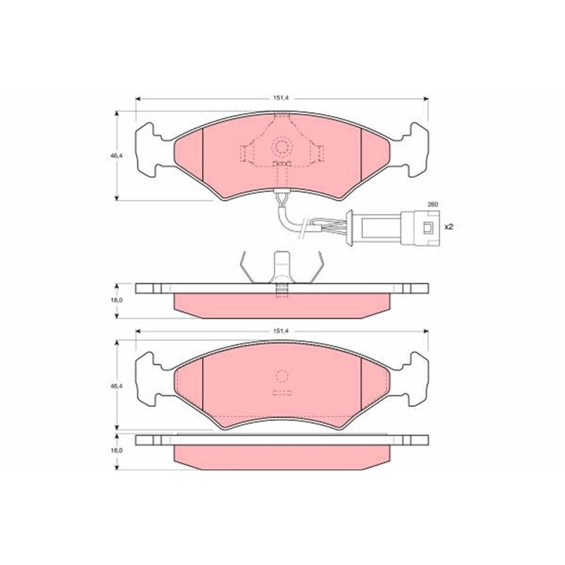 Plaquettes De Frein Avant Pour Ford Escort III IV Fiesta KA Orion I II 5018900