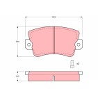 Plaquettes De Frein Avant Pour Renault 20 30 Trafic 7701348682