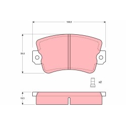 Plaquettes De Frein Avant Pour Renault 20 30 Trafic 7701348682
