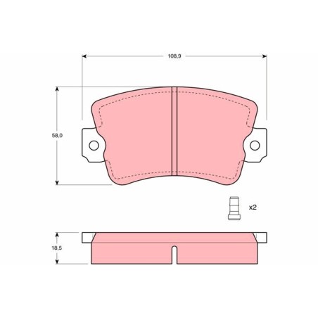 Plaquettes De Frein Avant Pour Renault 20 30 Trafic 7701348682