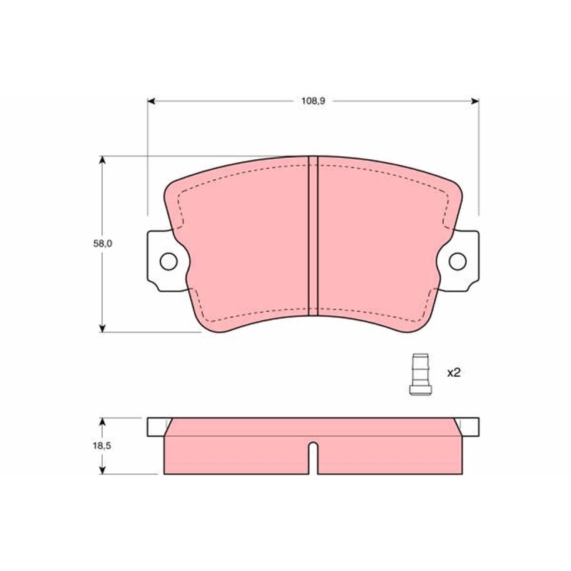 Plaquettes De Frein Avant Pour Renault 20 30 Trafic 7701348682