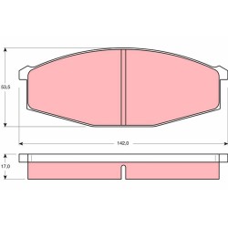 Plaquettes De Frein Avant Pour Nissan Patrol GR IV III/1 Hardtop 41060-C7194