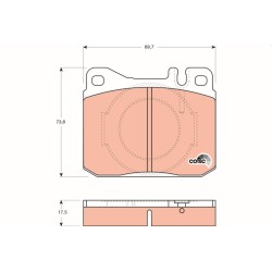 Plaquettes De Frein Avant Pour MERCEDES A Trois Volumes Classe S Coupé