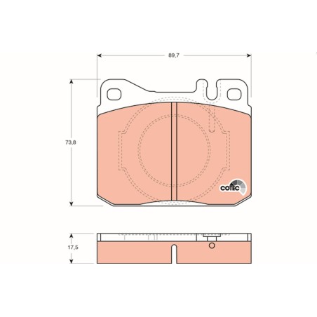 Plaquettes De Frein Avant Pour MERCEDES A Trois Volumes Classe S Coupé