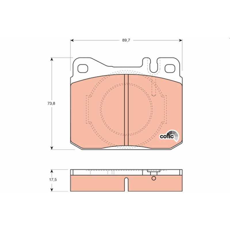 Plaquettes De Frein Avant Pour MERCEDES A Trois Volumes Classe S Coupé