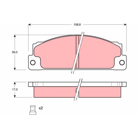 Plaquettes De Frein Avant Pour Seat 131 132 Ritmo Fiat 127 131 132 Campagnola