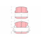 Plaquettes De Frein Arrière Pour Toyota MR 2 I II III 04492-17010 04492-17020