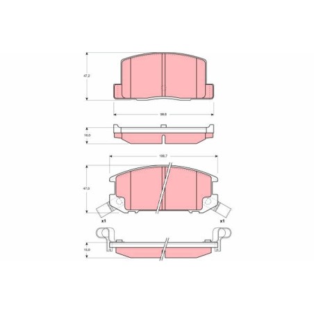 Plaquettes De Frein Arrière Pour Toyota MR 2 I II III 04492-17010 04492-17020
