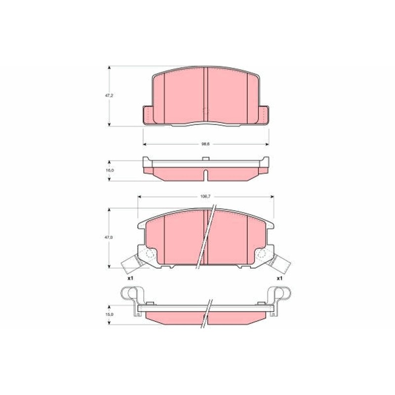 Plaquettes De Frein Arrière Pour Toyota MR 2 I II III 04492-17010 04492-17020