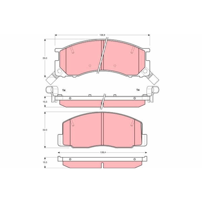 Plaquettes De Frein Avant Pour Toyota Estima Liteace Model F Previa 04465-28170