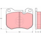 Plaquettes De Frein Avant Pour Porsche 924 928 944 94435195101 94435195102