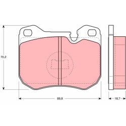 Plaquettes De Frein Avant Pour Porsche 924 928 944 94435195101 94435195102