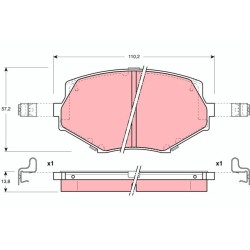 Plaquettes De Frein Avant Pour Mazda MX-5 I II NAY5-33-23ZB NAY5-33-23Z