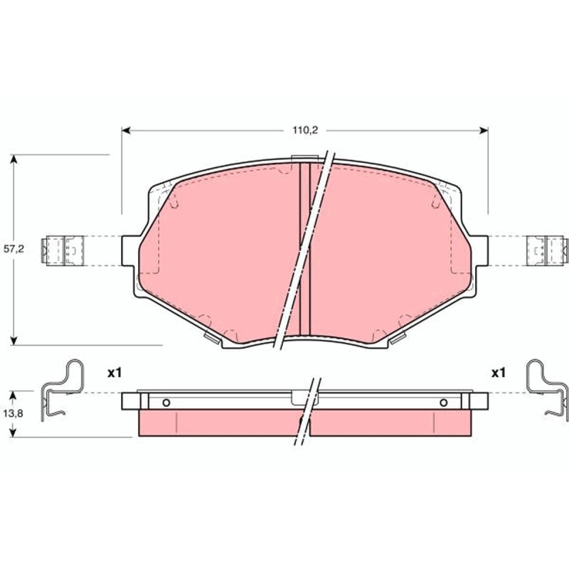 Plaquettes De Frein Avant Pour Mazda MX-5 I II NAY5-33-23ZB NAY5-33-23Z