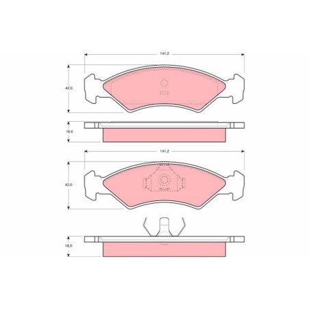 Plaquettes De Frein Avant Pour Ford Fiesta II 5015917 5016917 5018193 5018898