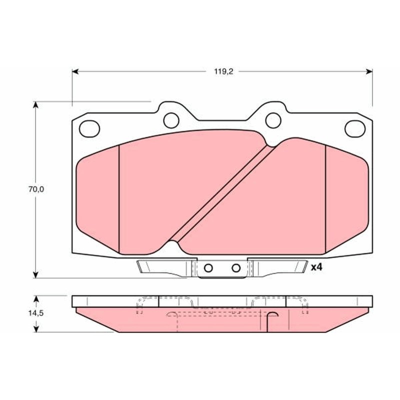 Plaquettes De Frein Avant Pour Nissan 200 SX D1060-74F92