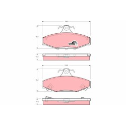 Plaquettes De Frein Arrière Pour Daewoo Korando Musso Ssangyong Korando Musso