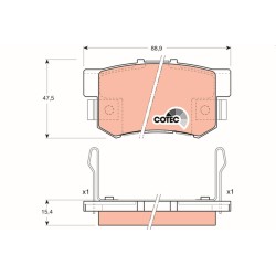 Plaquettes De Frein Arrière Pour Acura Honda Rover 43022-SP0-E01 06430-S0K-J00