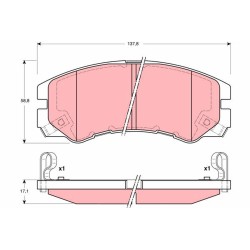 Plaquettes De Frein Avant Pour Opel Isuzu Vauxhall 1605848 8971805250 1605913