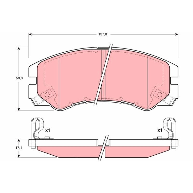 Plaquettes De Frein Avant Pour Opel Isuzu Vauxhall 1605848 8971805250 1605913