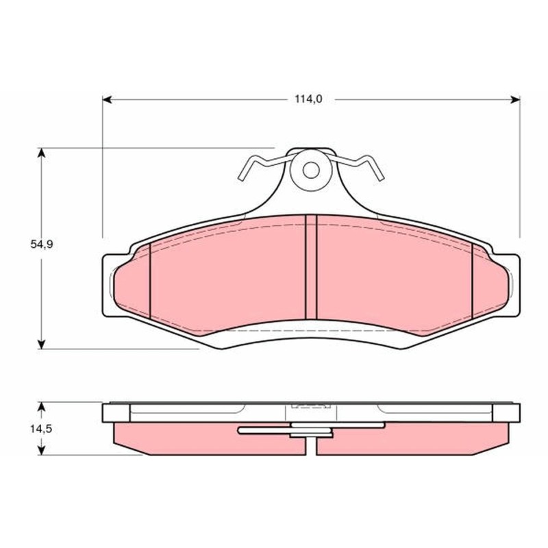 Plaquettes De Frein Arrière Pour Chevrolet Daewoo Mitsubishi Ssangyong 96245179