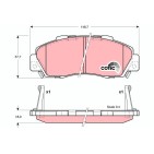 Plaquettes De Frein Avant Pour Acura NSX Honda Accord VI CR-V I HR-V Prelude V