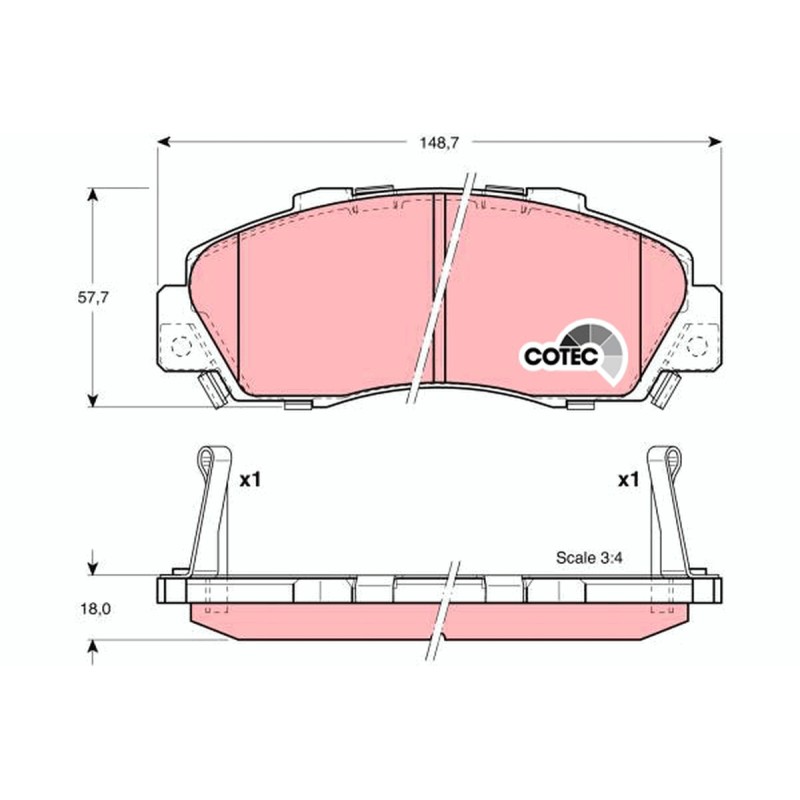 Plaquettes De Frein Avant Pour Acura NSX Honda Accord VI CR-V I HR-V Prelude V