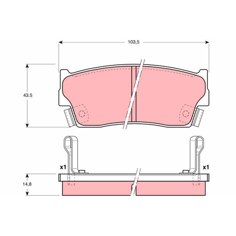 Plaquettes De Frein Avant Pour Suzuki Vitara X-90 5520063810000
