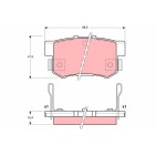 Plaquettes De Frein Arrière Pour Acura TSX Honda Accord VI VII Civic IX Integra