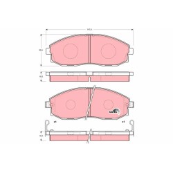 Plaquettes De Frein Avant Pour Hyundai H-1 H-1/Starex H100 Porter 58101-4AA32