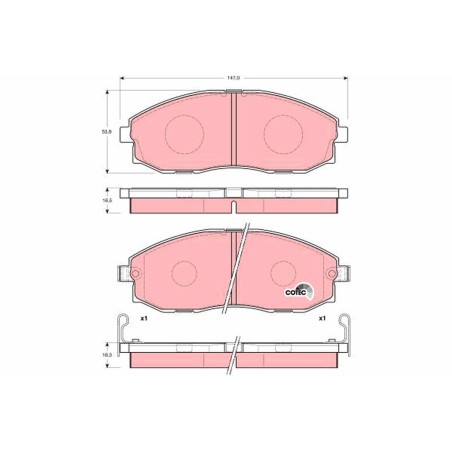 Plaquettes De Frein Avant Pour Hyundai H-1 H-1/Starex H100 Porter 58101-4AA32