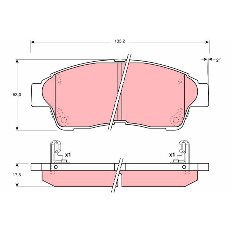 Plaquettes De Frein Avant Pour Toyota Picnic 04465-44020 PN540H