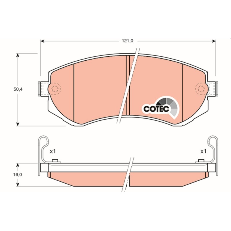 Plaquettes De Frein Avant Pour Nissan Almera I Hatchback 41060-40F90 41060-75F90