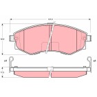 Plaquettes De Frein Avant Pour Daewoo Hyundai Ssangyong 58101-34A10 4813005011