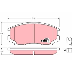 Plaquettes De Frein Avant Pour Toyota Daihatsu Mitsubishi V9118D015 04465-B4010