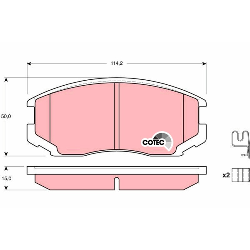Plaquettes De Frein Avant Pour Toyota Daihatsu Mitsubishi V9118D015 04465-B4010