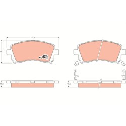 Plaquettes De Frein Avant Pour Subaru Forester Impreza Legacy II III 26296AC200