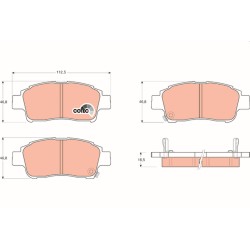 Plaquettes De Frein Avant Pour Toyota Echo Platz Probox/Succeed 04465-52050