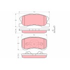 Plaquettes De Frein Avant Pour Toyota Daihatsu Move Naked Mitsubishi 04491-97201