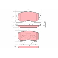 Plaquettes De Frein Avant Pour Toyota Daihatsu Move Naked Mitsubishi 04491-97201