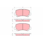Plaquettes De Frein Avant Pour Suzuki Wagon R+ 55810-75F12-000 55810-75F30
