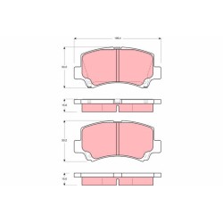 Plaquettes De Frein Avant Pour Suzuki Wagon R+ 55810-75F12-000 55810-75F30